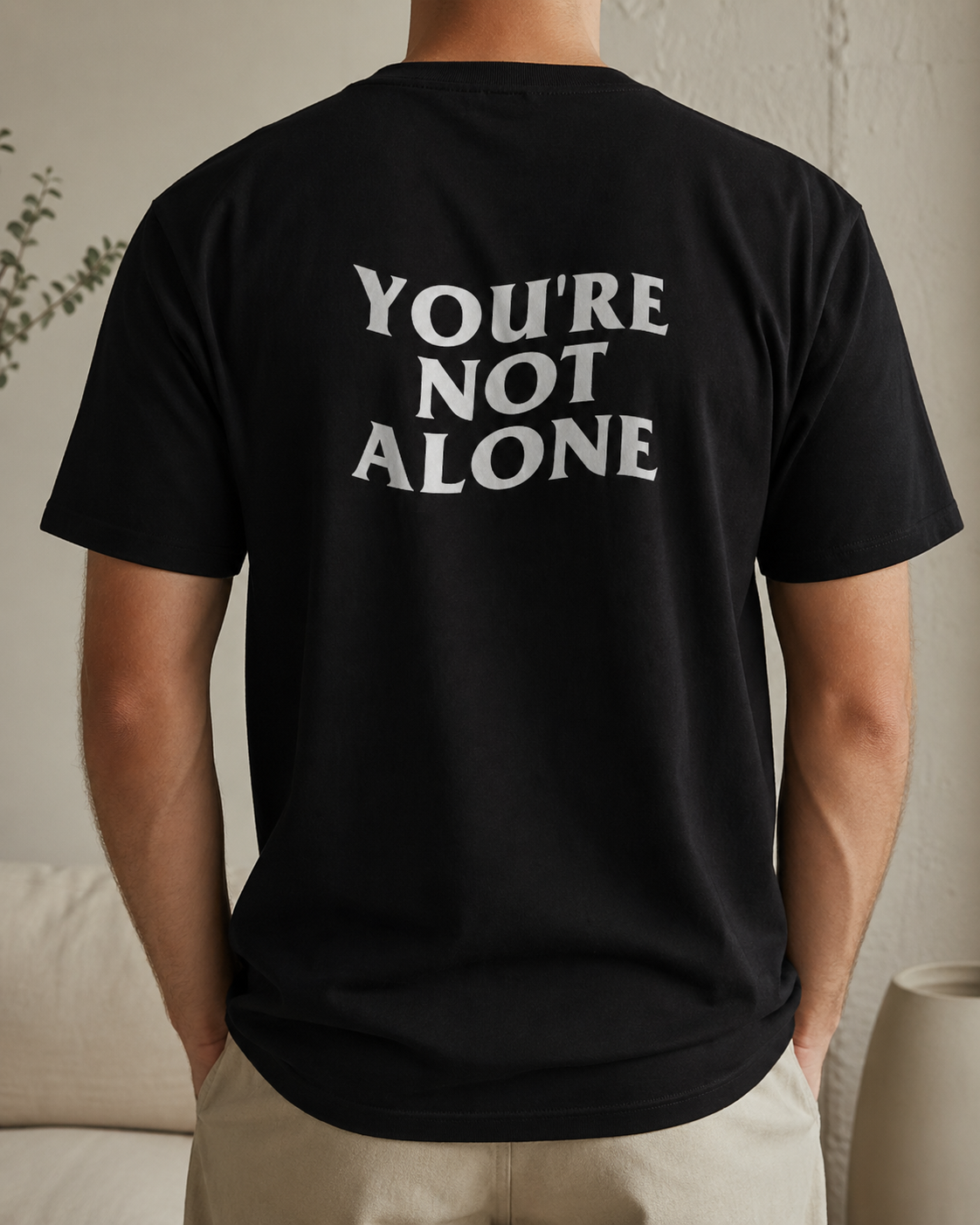 YNA WAVE T-SHIRT - BLACK