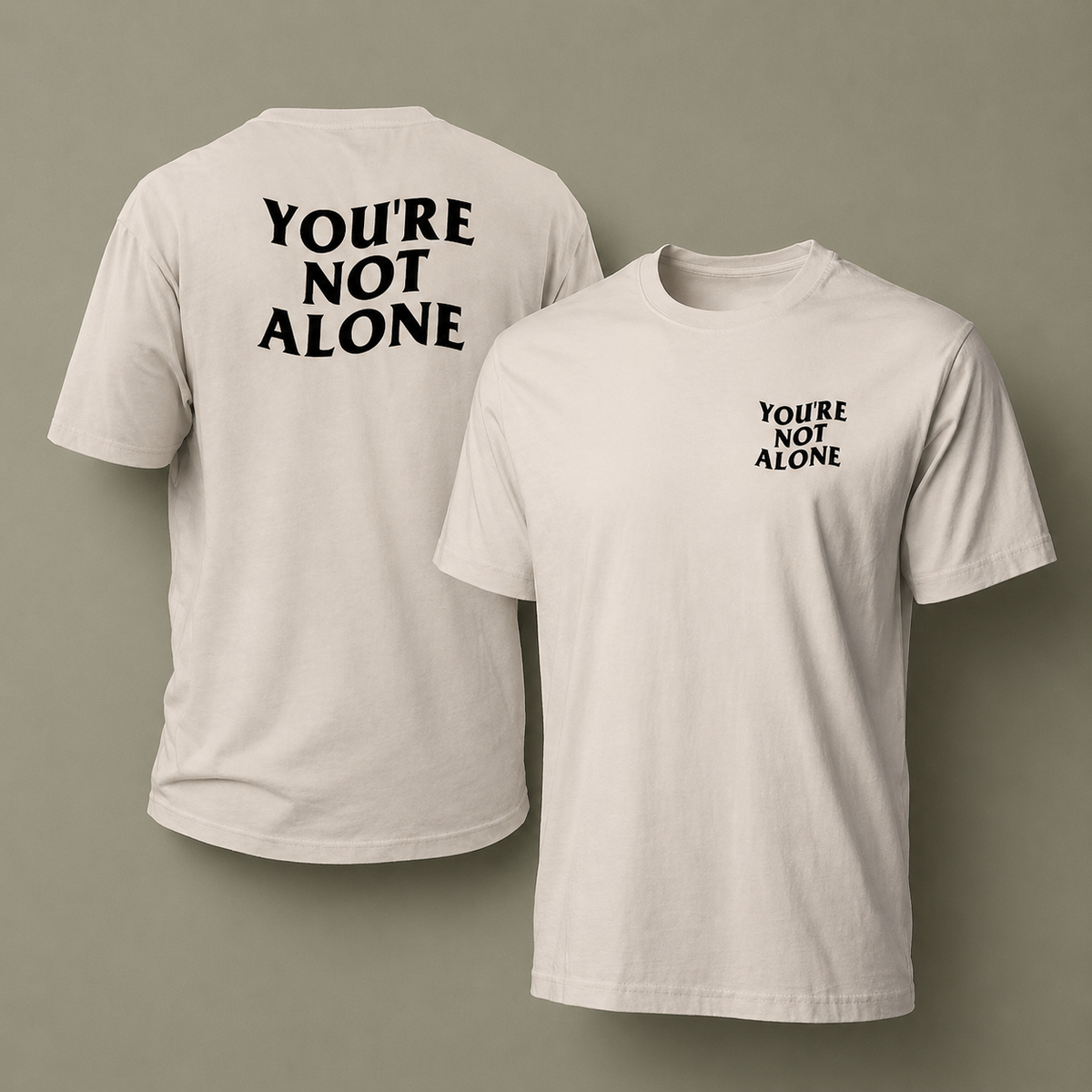 YNA WAVE T-SHIRT - WHITE AND IVORY