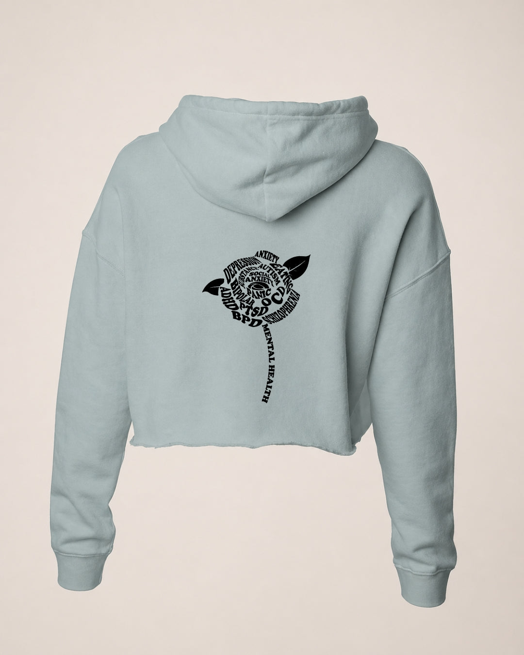 YNA WAVE & FLOWER HOODIE - TEAL
