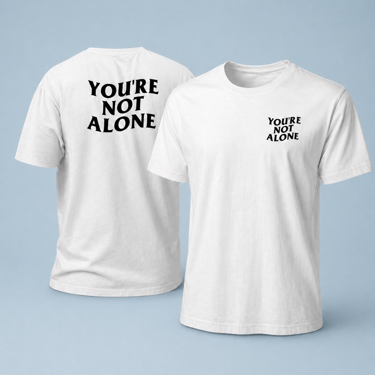 YNA WAVE T-SHIRT - WHITE AND IVORY