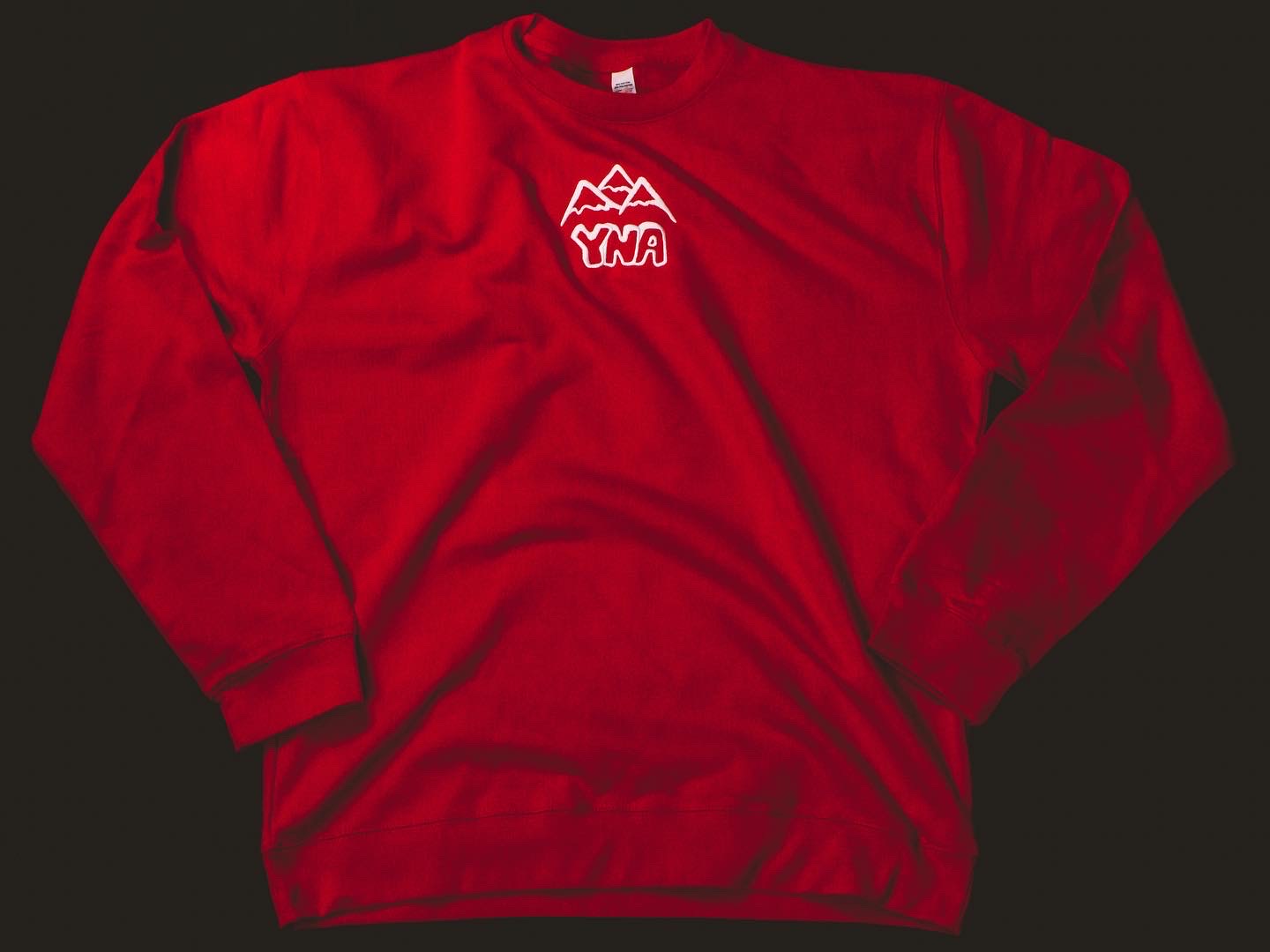 YNA 1ST ANNIVERSARY CREWNECK SWEATSHIRT - RED